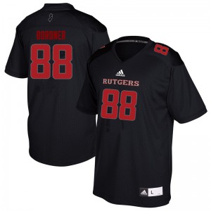 Men's Rutgers Scarlet Knights #88 Brendan Bordner Black Official Jerseys 922984-625