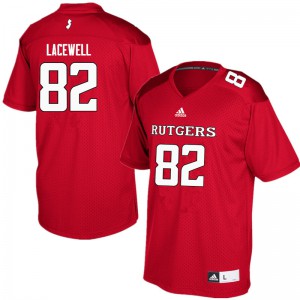 Men Rutgers Scarlet Knights #82 Zihir Lacewell Red Player Jerseys 671315-797