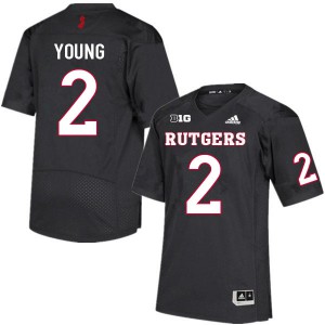 Men's Rutgers Scarlet Knights #2 Avery Young Black Player Jersey 723769-623