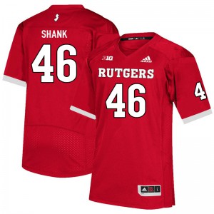 Men's Rutgers #46 Brendan Shank Scarlet Player Jersey 254231-788