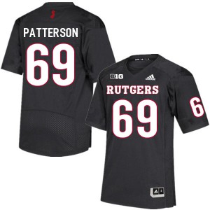Men's Rutgers #69 Caleb Patterson Black NCAA Jersey 774742-298