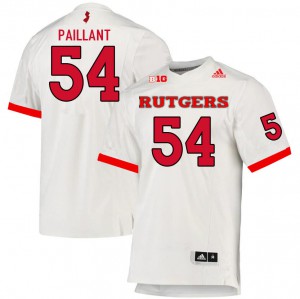 Men's Rutgers Scarlet Knights #54 Cedrice Paillant White Football Jersey 794019-526