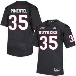 Men Rutgers Scarlet Knights #35 Jonathan Pimentel Black Player Jersey 200468-550