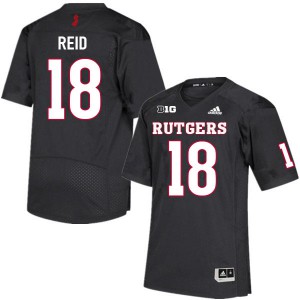 Men's Rutgers Scarlet Knights #18 Keenan Reid Black Football Jerseys 918135-124