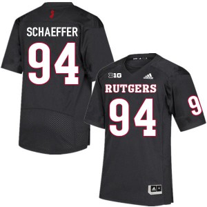 Men's Rutgers Scarlet Knights #94 Kevin Schaeffer Black University Jerseys 696653-140