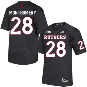 Men's Rutgers #28 Nasir Montgomery Black Alumni Jersey 437087-639