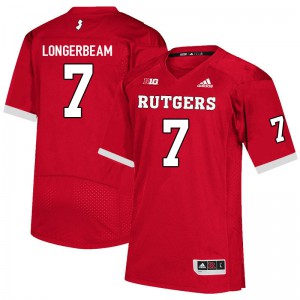 Mens Rutgers Scarlet Knights #7 Robert Longerbeam Scarlet Football Jerseys 578173-909