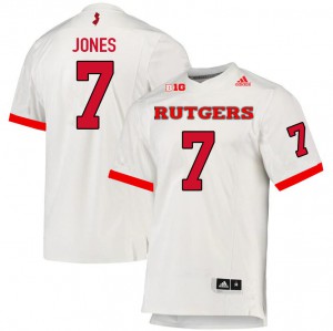 Men's Rutgers #7 Shameen Jones White Stitched Jersey 828514-452