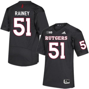 Men's Rutgers University #51 Troy Rainey Black Football Jersey 888438-139