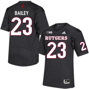 Men Rutgers Scarlet Knights #23 Wesley Bailey Black NCAA Jerseys 794970-405