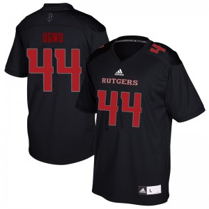 Men's Rutgers #44 Brian Ugwu Black Player Jersey 958029-387