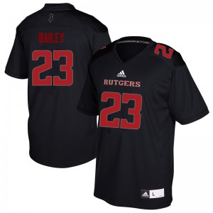 Men's Rutgers University #23 Dacoven Bailey Black Stitched Jersey 759544-360