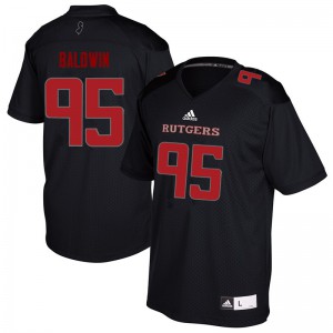 Men Rutgers Scarlet Knights #95 Devin Baldwin Black NCAA Jersey 113820-924
