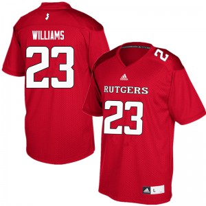 Mens Rutgers University #23 Donald Williams Red Alumni Jerseys 938022-507