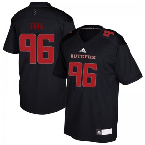 Men's Rutgers Scarlet Knights #96 Guy Fava Black University Jerseys 614867-580