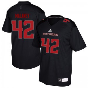 Mens Rutgers #42 Jake Malaney Black Embroidery Jerseys 946285-948