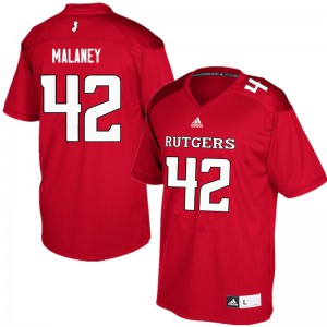 Men Rutgers #42 Jake Malaney Red Player Jersey 240707-824