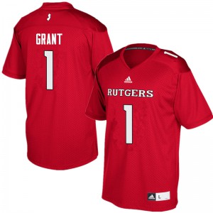 Men's Rutgers Scarlet Knights #1 Janarion Grant Red Alumni Jerseys 999550-105