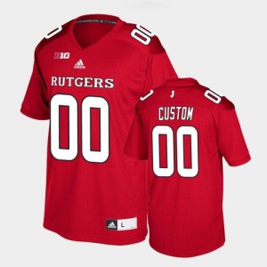 Men's Rutgers #00 Custom Scarlet University Jerseys 663906-734