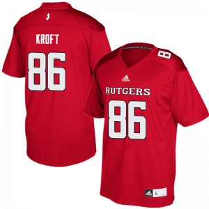 Men's Rutgers Scarlet Knights #86 Tyler Kroft Red Official Jerseys 750857-669