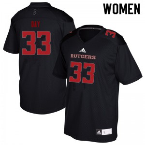 Women Rutgers #33 Parker Day Black Player Jerseys 332003-554