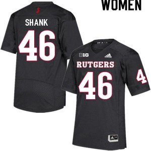 Women Rutgers Scarlet Knights #46 Brendan Shank Black Player Jerseys 833385-897