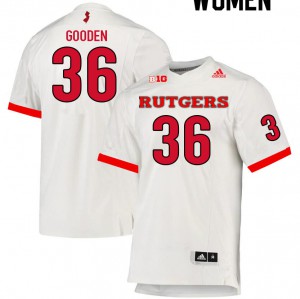 Women's Scarlet Knights #36 Darius Gooden White Player Jersey 746638-183