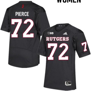 Women's Rutgers #72 Hollin Pierce Black University Jersey 484143-333