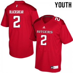 Youth Rutgers Scarlet Knights #2 Raheem Blackshear Red High School Jerseys 123145-316
