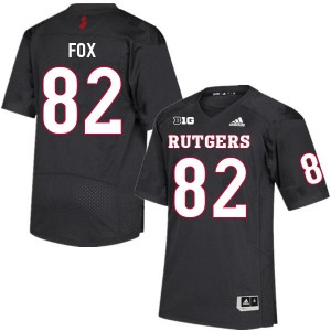 Youth Rutgers University #82 Brayden Fox Black Stitched Jersey 207568-583