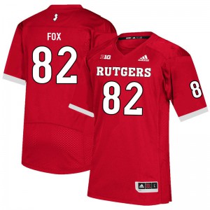 Youth Rutgers Scarlet Knights #82 Brayden Fox Scarlet University Jersey 879472-107