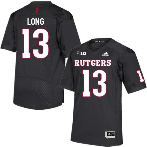 Youth Rutgers University #13 Chris Long Black Official Jerseys 786867-252