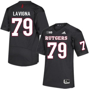 Youth Rutgers University #79 Jason LaVigna Black Stitch Jerseys 442852-307