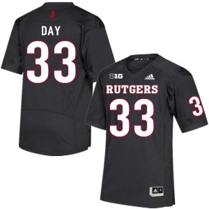 Youth Rutgers Scarlet Knights #33 Parker Day Black College Jersey 231629-886