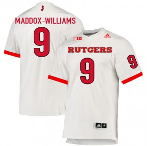 Youth Rutgers #9 Tyreek Maddox-Williams White NCAA Jerseys 952245-316