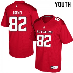 Youth Rutgers Scarlet Knights #82 Christian Dremel Red College Jersey 393713-820