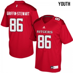 Youth Rutgers Scarlet Knights #86 Nakia Griffin-Stewart Red College Jersey 629962-396