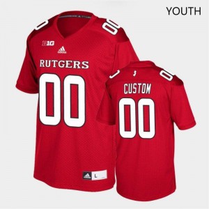 Youth Scarlet Knights #00 Custom Scarlet Stitch Jerseys 600149-784