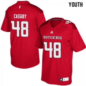 Youth Rutgers Scarlet Knights #48 Ryan Cassidy Red Stitch Jerseys 793702-213